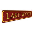 thumbnail image 3 of Lake House Door Novelty Sign, Metal Wall Decor - 4x18 inches, 3 of 4