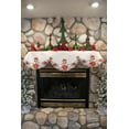 thumbnail image 4 of Embroidered Christmas Holiday Poinsettia Mantel Scarf (19" x 90"), 4 of 4
