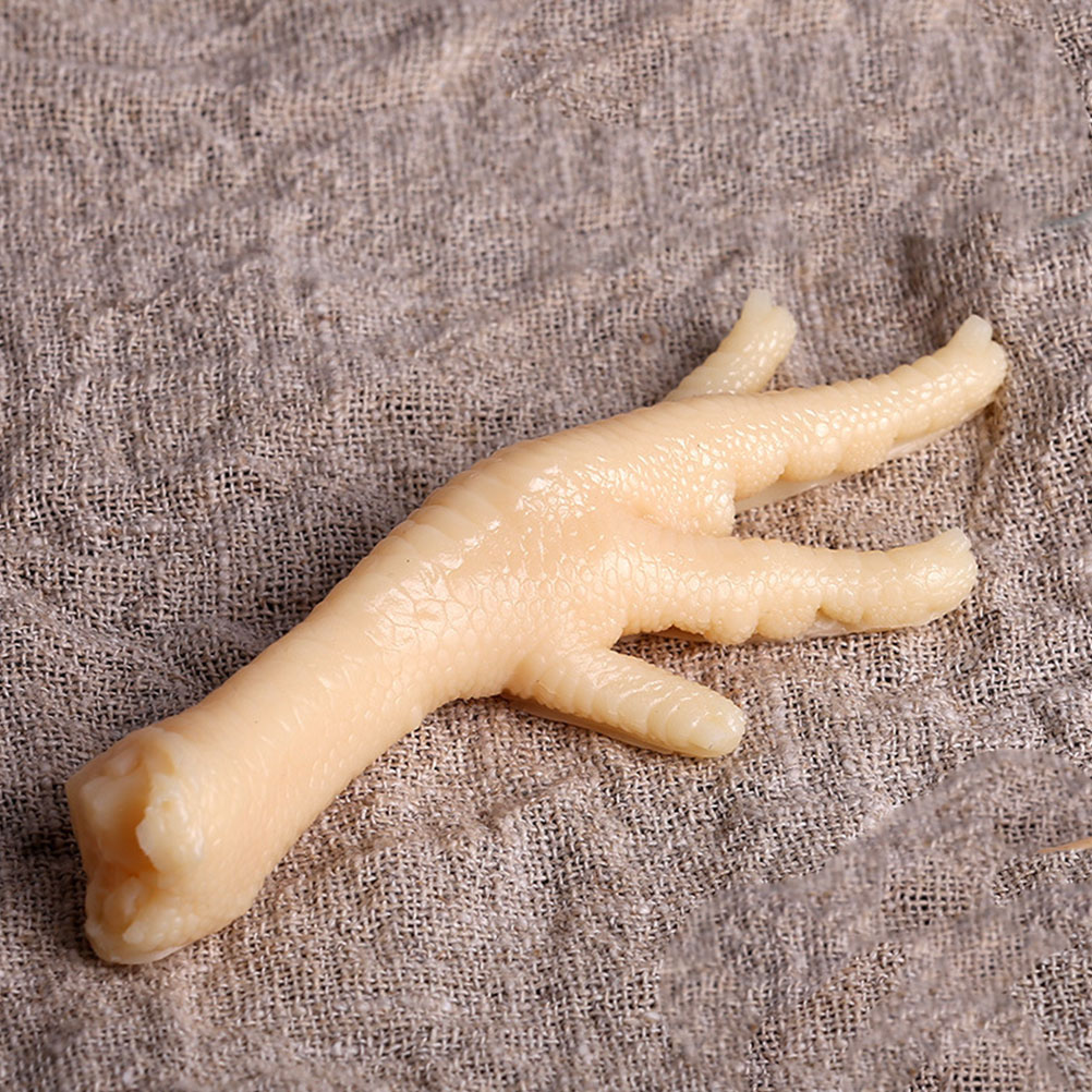 2 Pcs Imitation Chicken Feet Chicken Thigh Chicken Legs Simulated Food Table Decoration Fake Chicken Feet Child