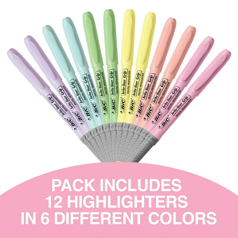 Aesthetic Cute Pastel Highlighters Set: 6 Assorted