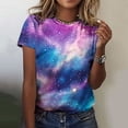 thumbnail image 1 of TaTaai Unisex Casual Tee: Breathable Cotton Short Sleeve T-Shirt, Crew Neck Loose Fit Top with Astronomy Graphic for Men Women Gift, 1 of 6