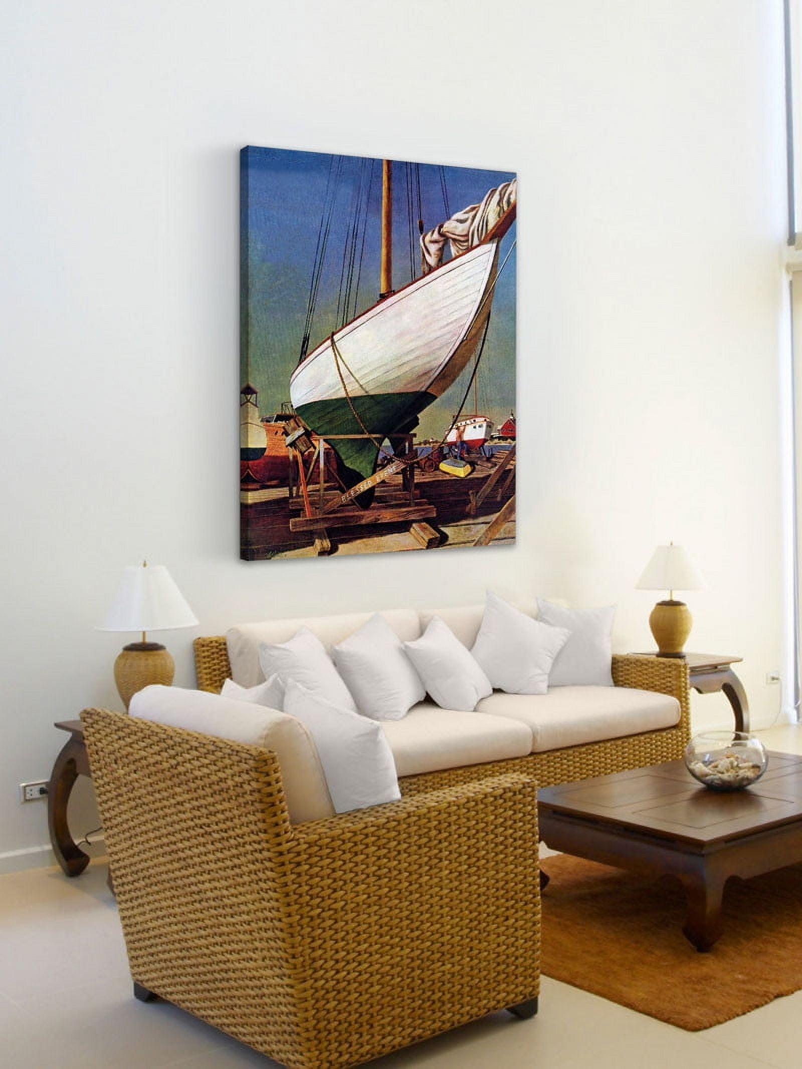 Marmont Hill "Dry Dock" by John Atherton Painting Print on Canvas