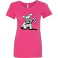 thumbnail image 3 of Inktastic Schnauzer with Heart Women's T-Shirt, 3 of 5