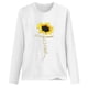thumbnail image 4 of Blusa de manga larga con cuello redondo suelta informal estampada para mujer Fridja  hj1274, 4 of 5