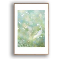 IDEA4WALL Framed Canvas Wall Art for Living Room, Bedroom Whale Canvas Prints for Modern Home Decoration Ready to Hang