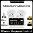 thumbnail image 2 of A9Pro Wireless Earbuds with Bluetooth 5.3, IPX4 Waterproof, LCD Touch Screen, ANC Noise Reduction, 13mm Copper Ring Speakers, 25mAh Earphone Battery & 300mAh Charging Case for 5-6H Playtime, Type-C, 2 of 6