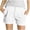White, variant on Khaki Pants for Women, Women's Fashion Shorts Short Chino Trousers Pleated Pocket Pants, Pants for Women Green