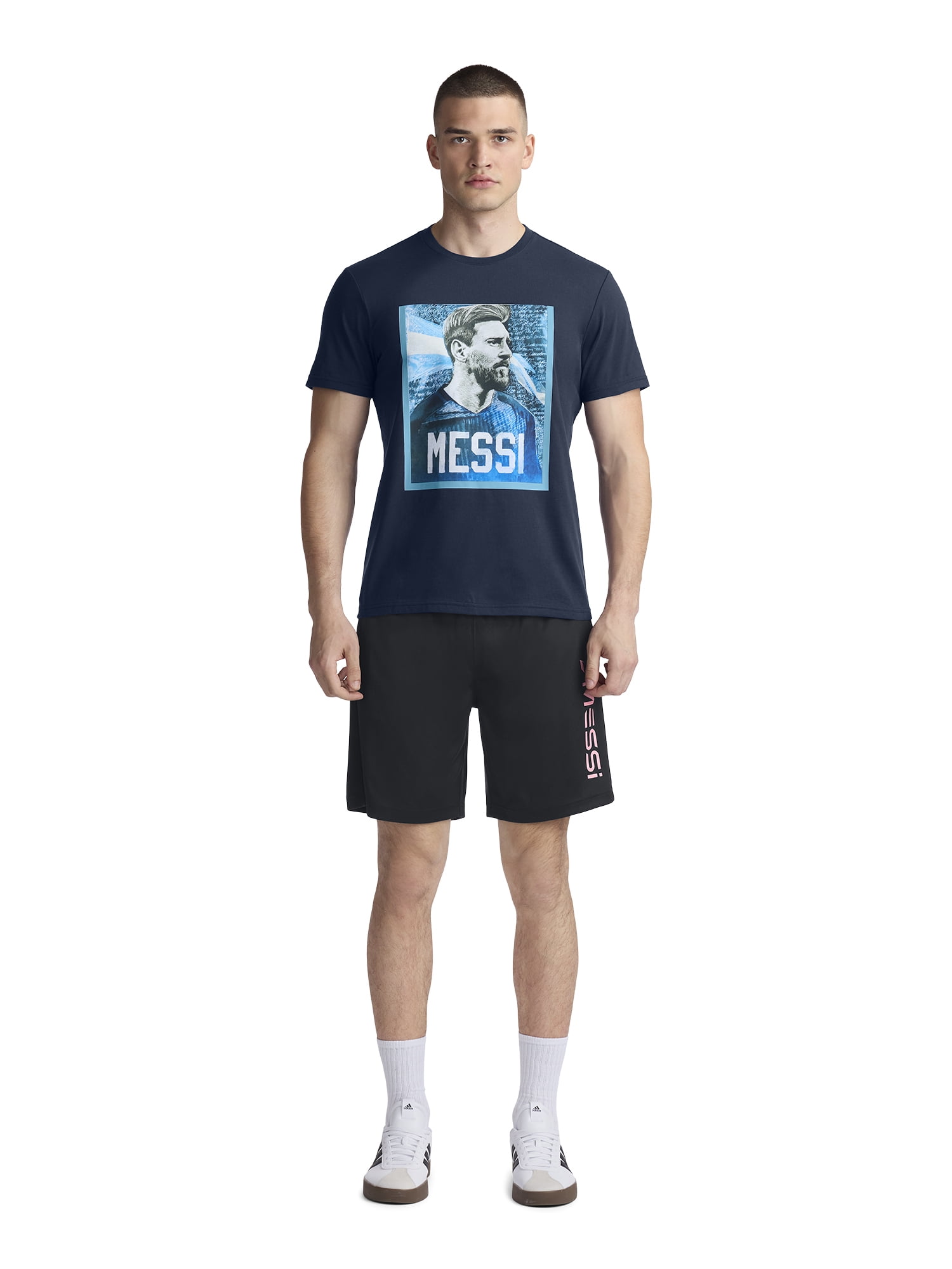 Messi Adult Unisex Short Sleeve Graphic T-Shirt, Sizes XS-3XL
