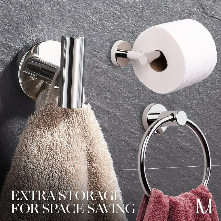 Bathroom Hardware Accessories Set Polished Chrome 3- Piece