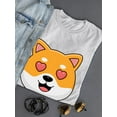thumbnail image 3 of Cute Shiba Inu Love Eyes T-Shirt Women -Image by Shutterstock, Female Large, 3 of 4