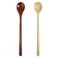 thumbnail image 2 of 2 Pcs 13 Inch Long Handle Wooden Spoons for Cooking Long Handle Tasting Spoons Tea Spoon Wooden Utensils Vintage Stirrer Spoon for Kitchen Soup Coffee Cocktail Honey Mixing Stirring, 2 of 8