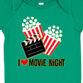 thumbnail image 4 of Inktastic I Love Movie Night Boys or Girls Baby Bodysuit, 4 of 5