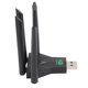 thumbnail image 5 of Adaptador De Red Inalámbrica, 4 Antenas Plug And Play Adaptador WiFi USB Señal Estable 1300 Mbps Para Wins XP 7 8 8.1 10 11, 5 of 7