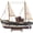 12", variant on Wooden Fishing Boat Model Ship Sailboat 15"