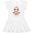 thumbnail image 3 of Inktastic Meditating Sloth Girls Baby Dress, 3 of 5