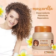 ETNIKER Afro-textured, Curly & Wavy hair Wash Kit: Styling Cream, Nourishing Shampoo, and Deep Conditioning Mask with Coconut, Shea Butter & Monoi Oil. Free S&S Mineral Oil, Parabens (3piece Set)