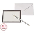 thumbnail image 3 of American Greetings Single Panel Blank Cards with Envelopes, White with Black Border (40-Count), 3 of 5