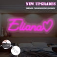 thumbnail image 7 of UPONRAY Single Line Custom Neon Signs with Heart, Usb Powered with Adjustable Brightness Wall Decor for Gifts, Purple, 16 inch, 7 of 7
