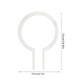 thumbnail image 2 of Soporte auxiliar para plantas, acrílico transparente, circular, para decoración de plantas en macetas de patio., 2 of 2