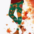 thumbnail image 3 of Thanksgiving Leggings for Women Elastic High Waist Festive Print Breathable Tight Pants Workout Yoga Pants, 3 of 6