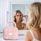 thumbnail image 4 of Large Capacity Waterproof Makeup Organizer Bag, Travel Toiletries Cosmetic Storage Bag with Compartments, Portable Hanging Case for Women, , Travel Accessories, Gym, Home Bathroom Organization, 4 of 6