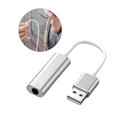 thumbnail image 4 of de Sonido USB, Aleación de Aluminio Externo de 3.5 Mm, 2 en 1 Plata Baoblaze Tarjeta de sonido de computadora, 4 of 8