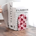 thumbnail image 6 of Pofeuu Rose Print Large Bookend Hold Heavy Books- Wood Bookends for Heavy Books Heavy Duty Book Ends Wood Bookends for Office Desk Non-Skid, 6 of 7