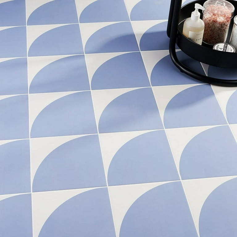 Victoria Crescent Blue 8 in. x 8 in. Matte Porcelain Wall Tile (9 Pieces, 3.87 Sq. Ft. / Case) Victoria Crescent Blue 8 in. x 8 in. Matte Porcelain Wall Tile (9 Pieces, 3.87 Sq. Ft. / Case)