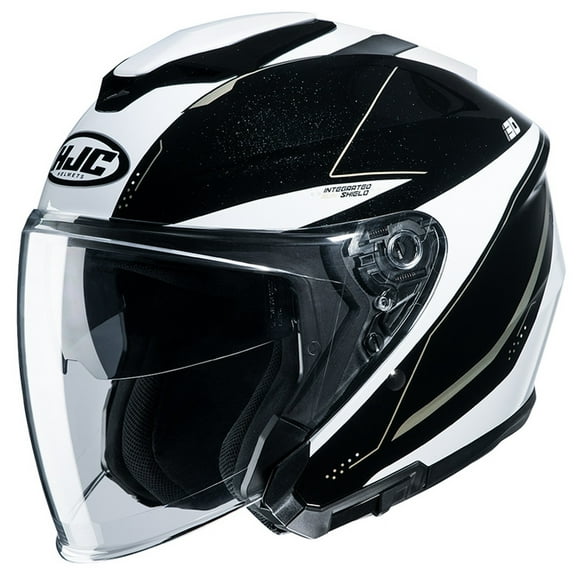 HJC i30 Slight Motorcycle Helmet White/Black LG