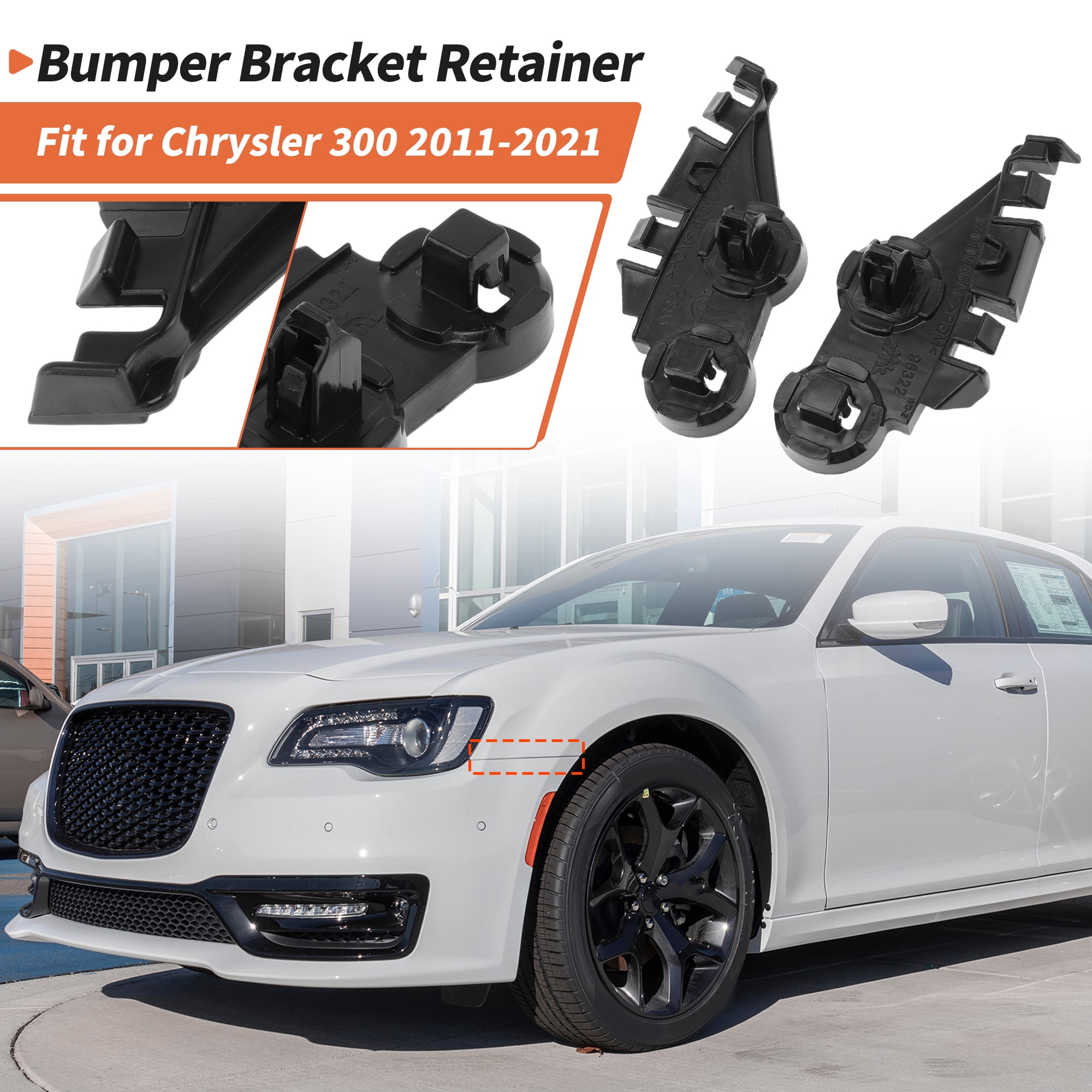 Unique Bargains Front Bumper Bracket for Chrysler 300 2011-2021 57010745AF/57010744AF