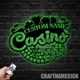 thumbnail image 5 of Craftnamesign Custom Casino Metal Wall Art LED Light, Playing Cards Sign, Custom Poker Name Sign, 5 of 5