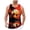 Orange, variant on Beach Tank Top Men Lightweight Breathable Coconut Tree Graphic Sleeveless Shirt Casual Hawaii Vacation Shirts