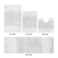 thumbnail image 6 of Better Trends 4 Piece Bathroom Rug Set, 100% Cotton, Extra Soft Tufted Bath Mat, Water Absorbent & Non Slip Bath Rug, (White) Granada Collection, 6 of 8
