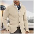 thumbnail image 2 of RMGVDSD Sweater Coat For Men Cardigans Sweaters Stylish Comfortable Knitwear Layering Long Sleeve Men Sweater Jacket Casual Outings Wear Soft Pullover Sweater, 2 of 4