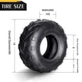 thumbnail image 6 of Ktaxon 145/70-6 ATV & Go Kart Tires Set of 2, 4PR Tubeless All-Terrain Sport Tires for ATV and Utility Vehicles, 6 of 12