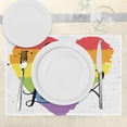 thumbnail image 3 of Ambesonne Pride Place Mats Set of 4, Love is Love Art LGBT, Standard Size, Multicolor, 3 of 6