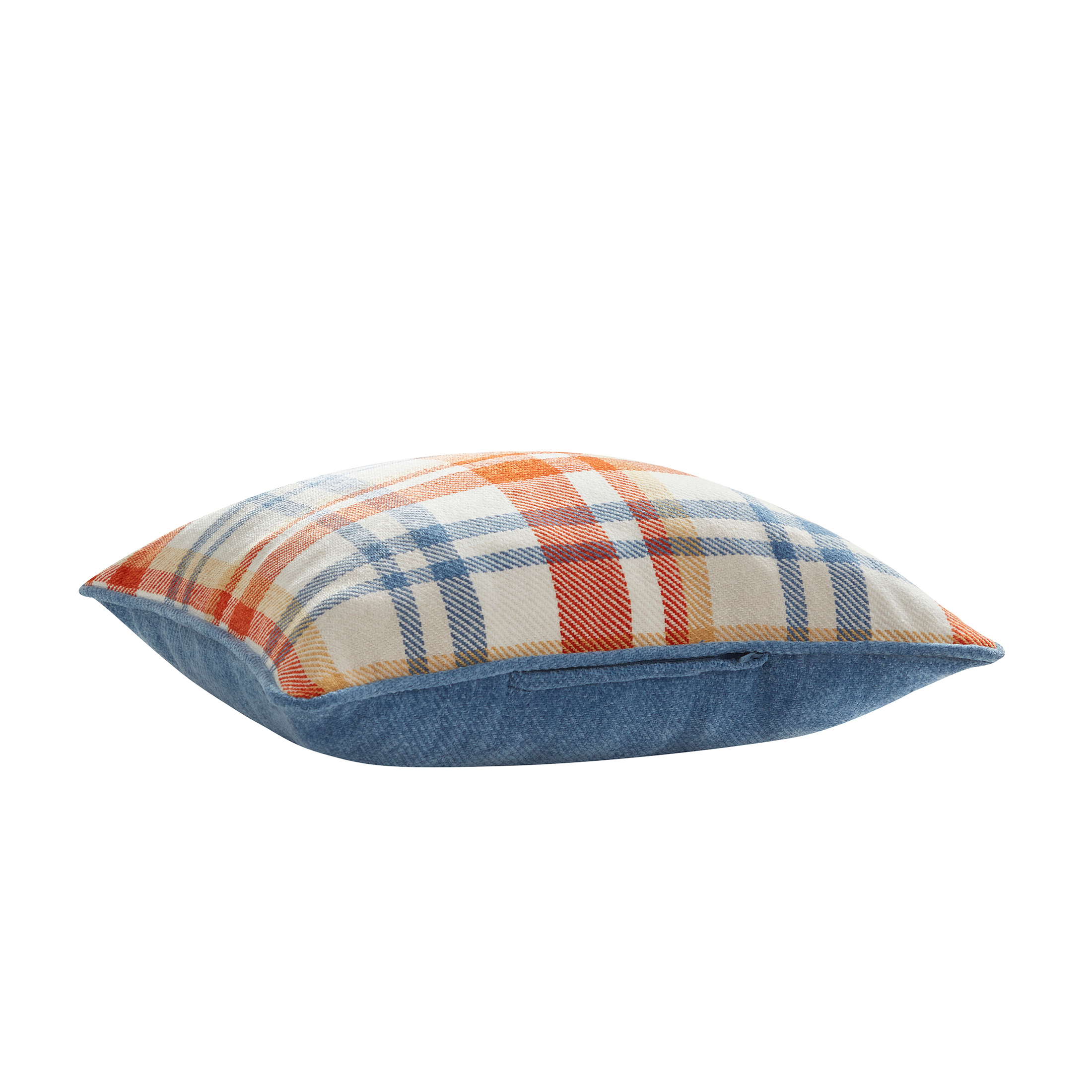(2 pack) Way to Celebrate 18" x 18" Multicolor Plaid Chenille Decorative Pillow