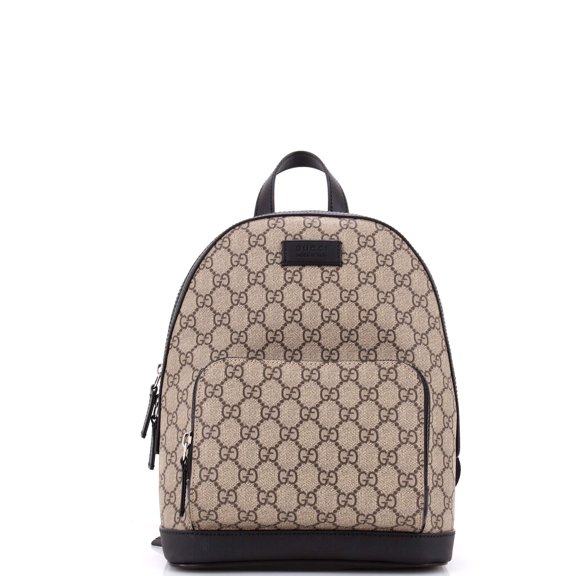 Pre-Owned Zip Pocket Backpack GG Coated Canvas Small By Rebag