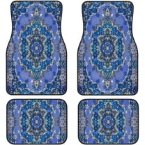 Car Floor Mats Set of 4,Antique Oriental Turkish Persian Carpet Front Rear Carpets Mat Decorative Car Floor Carpets Rugs Non-Slip Auto Car Accessories Universal Fit for Car SUV Truck Van