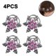 thumbnail image 2 of 4 piezas de adornos de apliques de diamantes de imitación de perlas de copo de nieve de cristal para botones, broches, manualidades, fabricación de joyas, diadema, vestido, decoración de pinza pa, 2 of 4