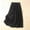 Black, variant on Mgmyaa Women's Linen Skirt Casual A-Line Flowy Boho Skirt Spring Summer Maxi Skirt