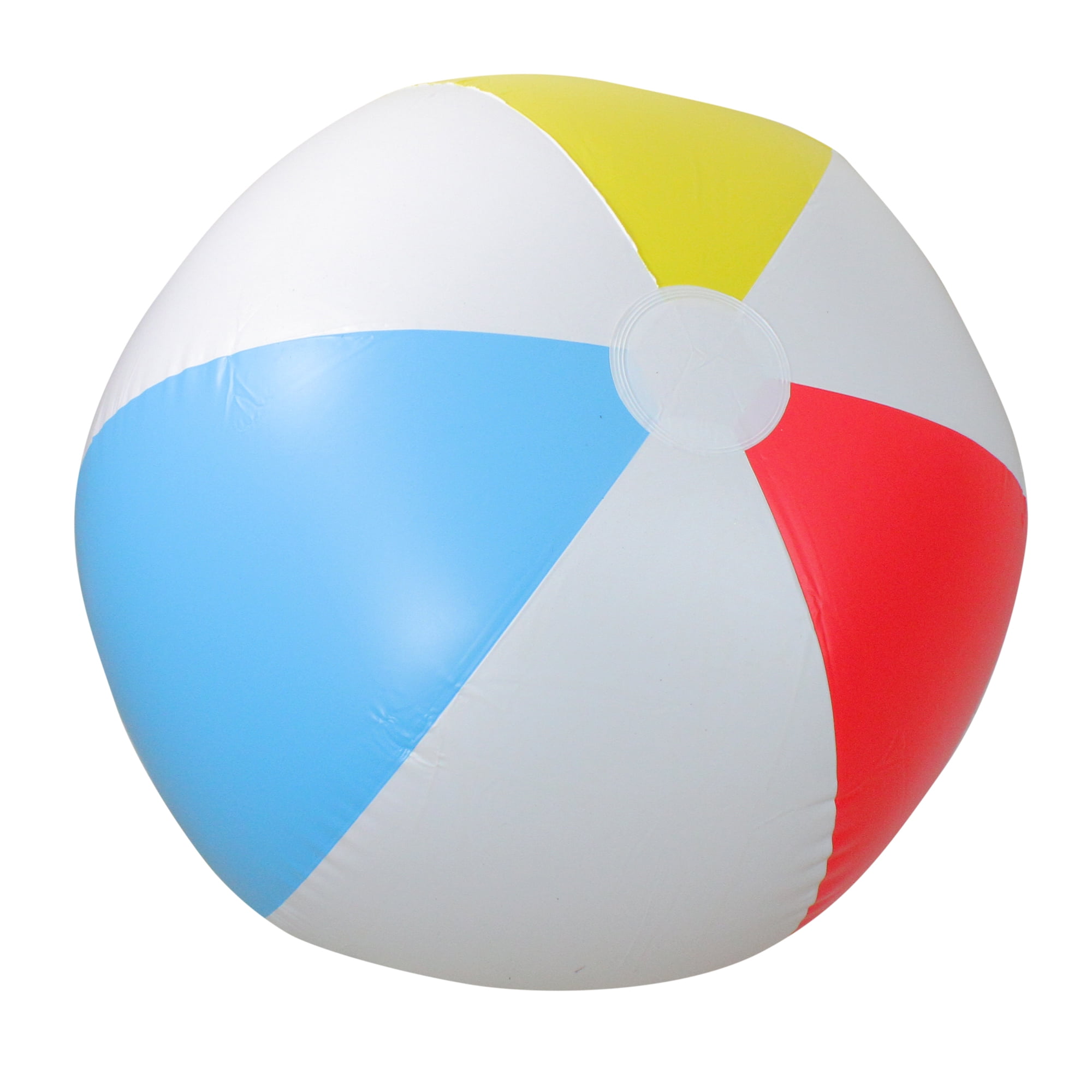 YELLOW INFLATABLE SPOTTY BEACH BALL SWIMMING OUTDOOR PARTY HOLIDAY TOY BLOW UP 