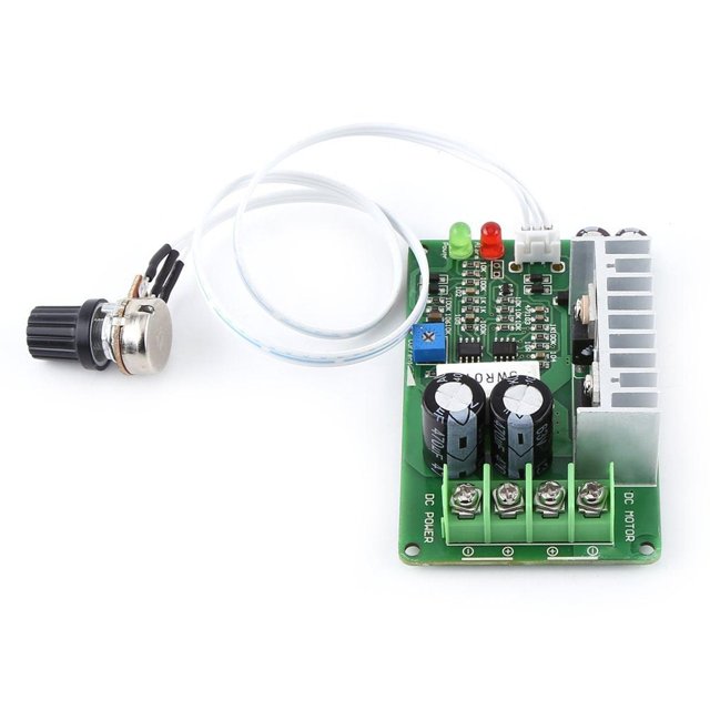 Regulador de la Velocidad del Motor PWM DC 12V 24V 36V Potenciómetro 15A