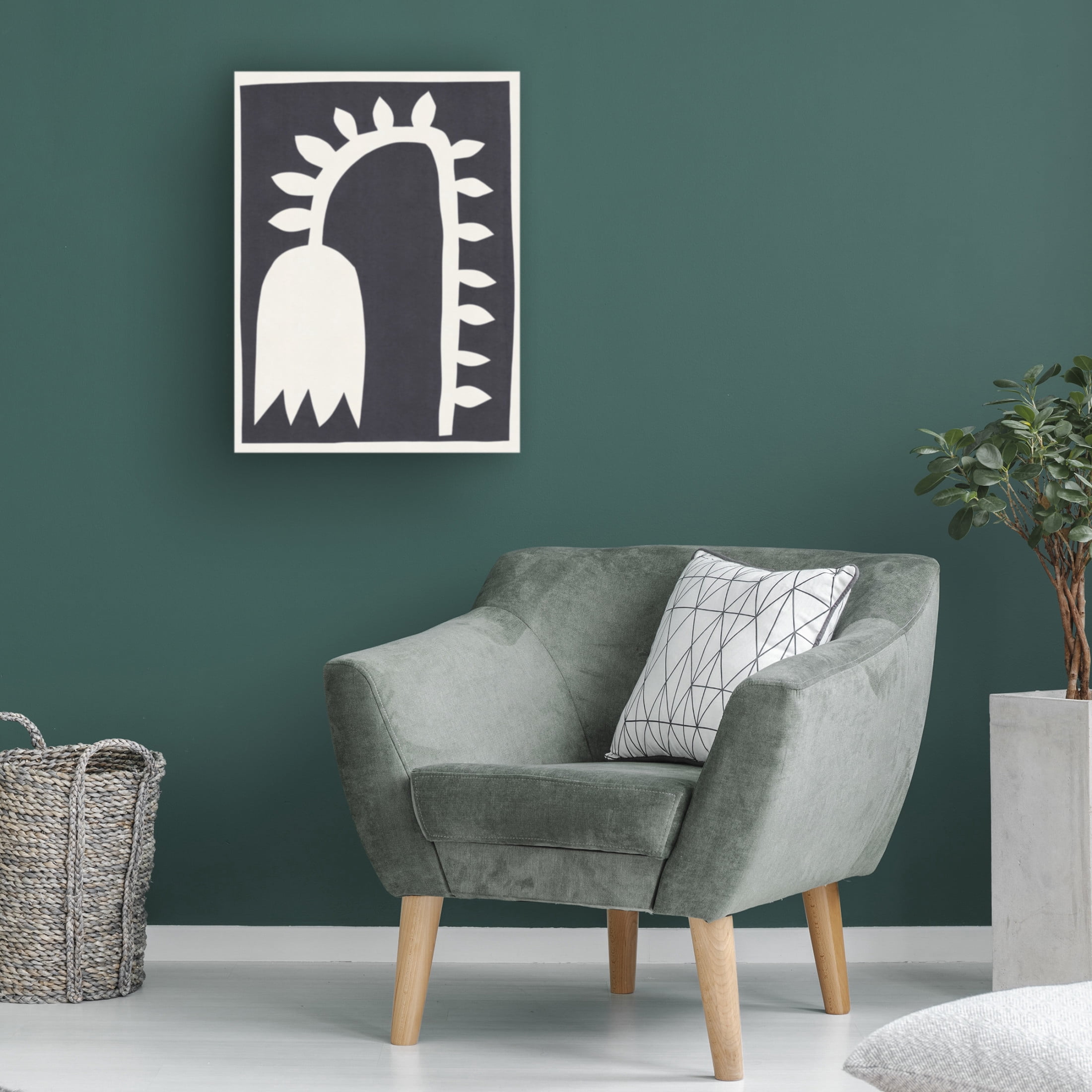 Trademark Fine Art Alisa Galitsyna Black Tulip 2 Canvas Wall Art