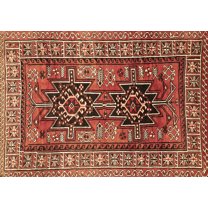 Ahgly Company Indoor Rectangle Persian Brown Traditional Area Rugs, 5' x 7'