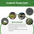 thumbnail image 7 of 50% Sunblock Shade Cloth Net Black Resistant - Garden Shade Mesh Tarp for Plant Cover, Greenhouse, Chicken Coop, Tomatoes, Plants, 6x10ft, Black, 7 of 7