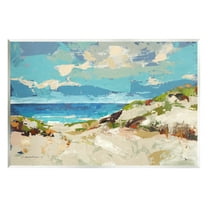 Stupell Industries Modern Beach Landscape Painting Unframed Art Print Wall Art, Design by Trevor Copenhaver