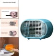 thumbnail image 4 of Mini calentador de espacio, portátil, ahorro de energía, compacto, doméstico, calefacción rápida, bajo vataje, seguridad, calentador de escritorio peq Azul Sunnimix Mini calentador de espacio, 4 of 8