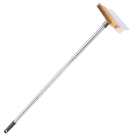 Pizza Oven Brush Grill Removable Long Pole Kitchen Restaurant Cleaning Tool
