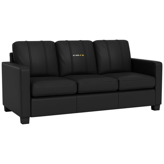 DreamSeat Black Dyno Stationary Sofa Embroidered C8R Logo